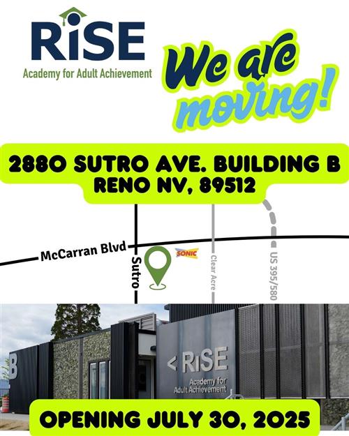 We are moving! 2880 Sutro Ave Building B Reno,NV 89512
